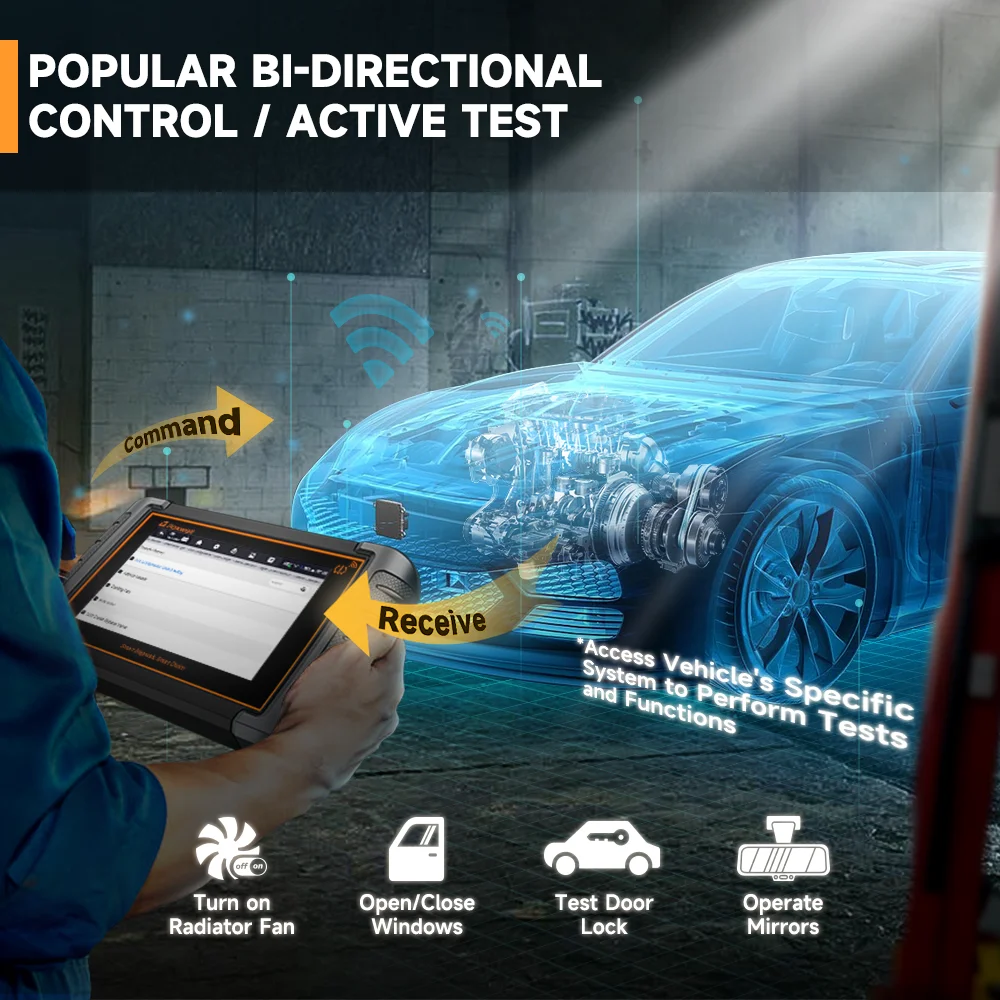 Car OBD2 Scanner Diagnostic Tool FOXWELL Bidirectional TPMS Programming Relearn Full System Auto Car Diagnostic Tool