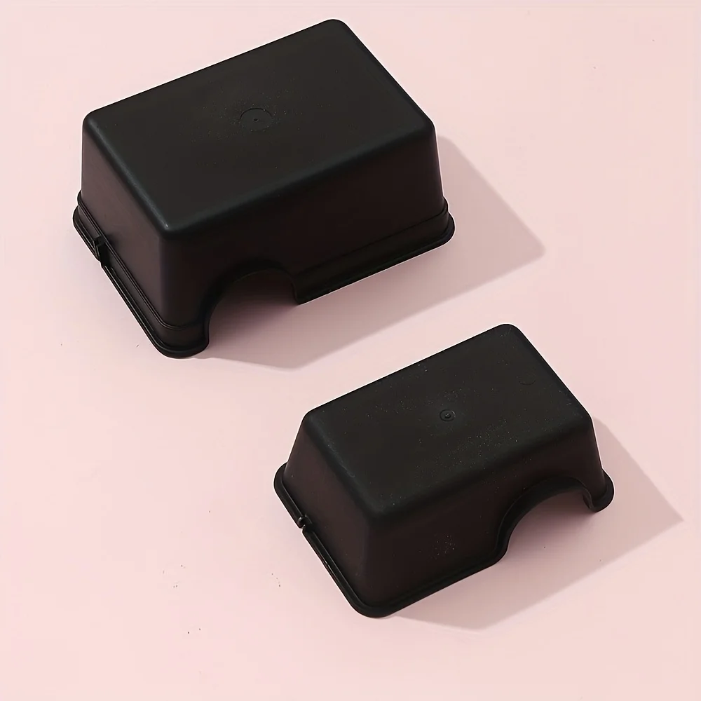 مقاسات مختلفة من مخبأ الزواحف السوداء مع قبة ونفق المدخل - موئل من البلاستيك المتين مناسب للسحاليات والثعابين والحواس والزواحف الصغيرة الأخرى - مأوى للهروب من التهوية وسهل التنظيف لـ Terrariums