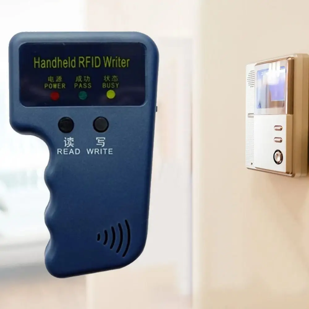 Programmable ID Card Handheld Duplicator Rewritable Handheld Design 125KHz Reader Replicator Waterproof Smart Chip
