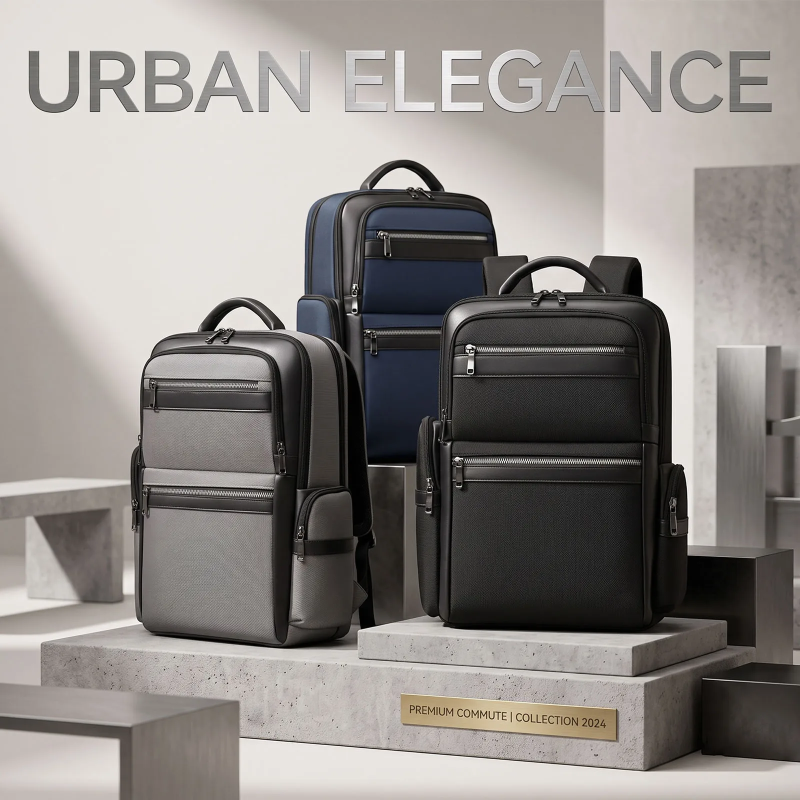 Business Backpack for Men,15.6 in Laptop Bag for Work & College,Casual Commuter Daypack with Padded Compartment,Carry-On Luggage