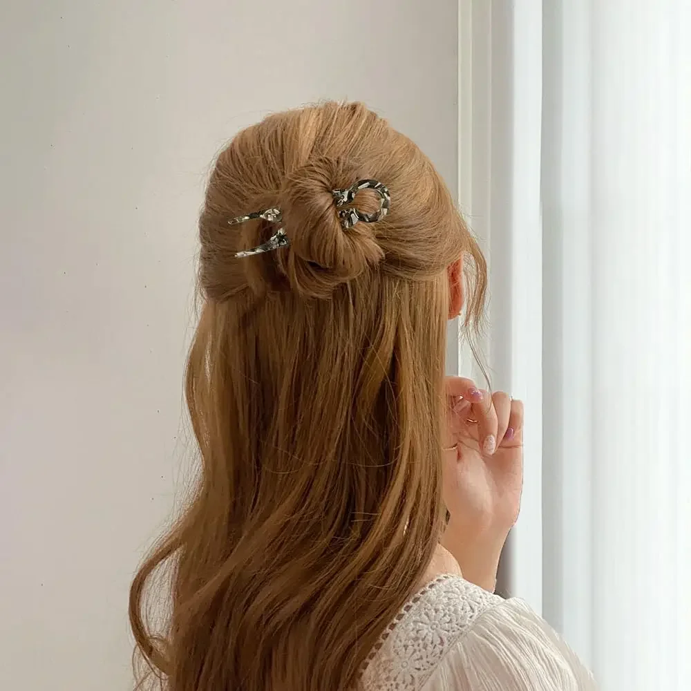 النساء الفرنسية خلات على شكل حرف U مشبك شعر العصي الشعر شوكة الشعر دبابيس الشعر النساء اللحم الحلو الفتيات إكسسوارات الشعر عقال