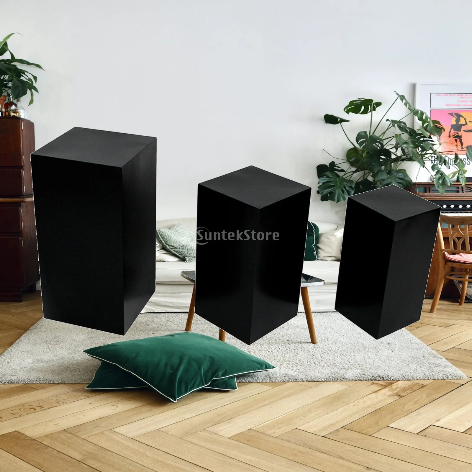 3Pcs Display Pedestals Cake Stands for Birthday Valentine's Day Anniversary