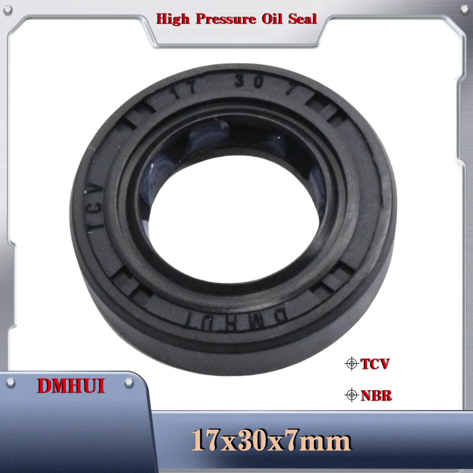 

17*30*7 or 17×30×7 /TCV/NBR,Used in Hydraulic Pump/Motor Rotary Shaft Seal Hydraulic Motor Repair Kit Parts 17X30X7