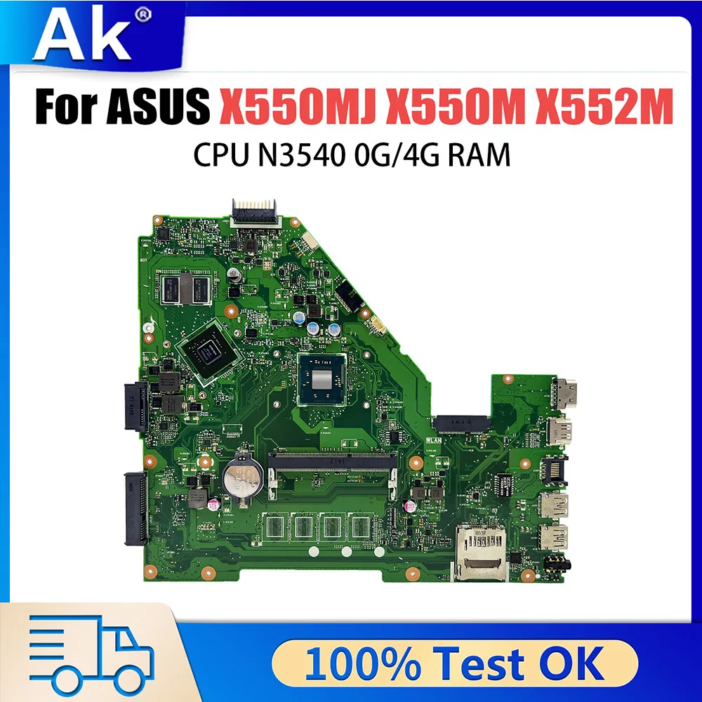 X550MD mit N3540 CPU GT920M RAM-0GB Mainboard Für ASUS X550MJ X552M X550M Y582M DX992M Laptop Motherboard