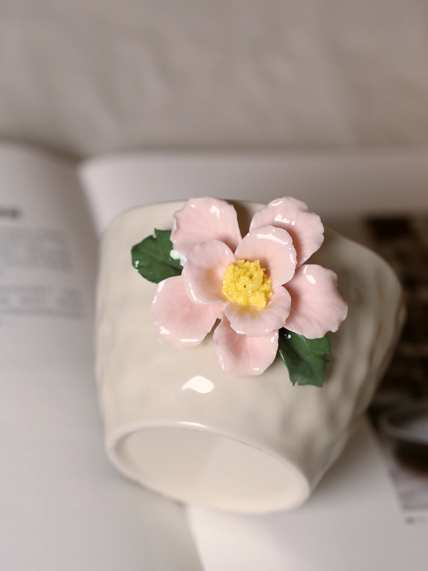 Handmade Ceramic Mugs Floral Hand-Painted Coffee Mugs for Newlyweds And Girlfriend Traditional Artistic Vintage Style