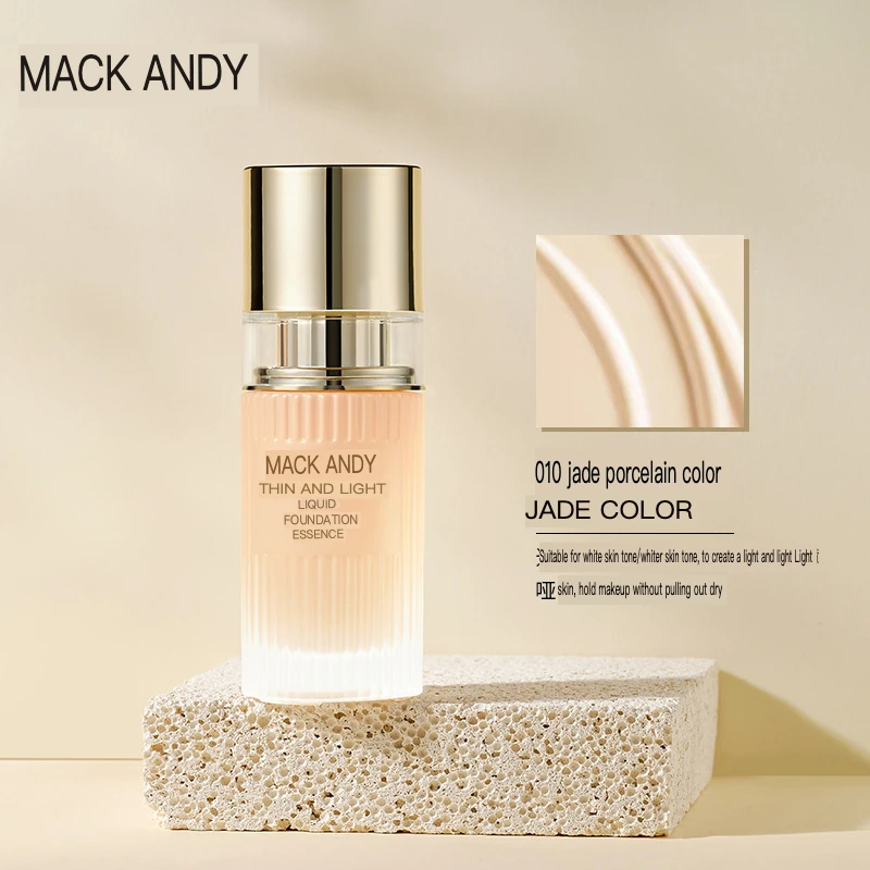 Makeup Maco Andy Flawless Liquid Foundation Moisturizing Concealer Long-lasting Waterproof Cream Muscle Without Makeup Removal