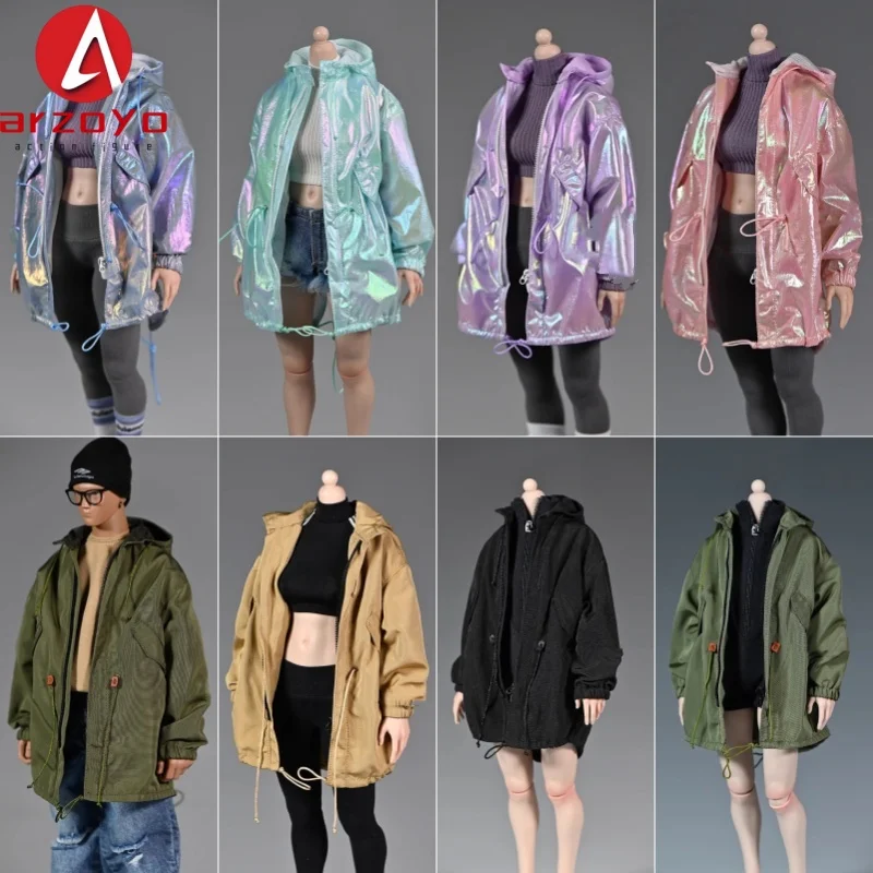 

1/6 масштаб, женское пальто в стиле отдыха, куртка, ветровка, модель одежды, подходит для 12 дюймов, фигурка женщины-солдата, кукла