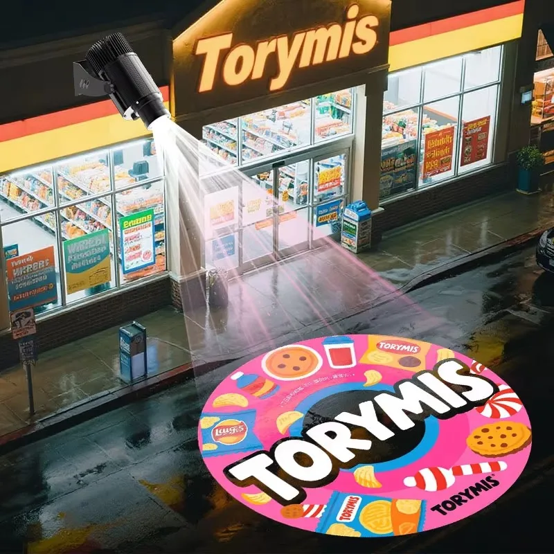 

[Hot Sale] Advertising Logo Light Led Gobo Projector Outdoor Advertising Lights Logo Floor Projector Logo Projector Light