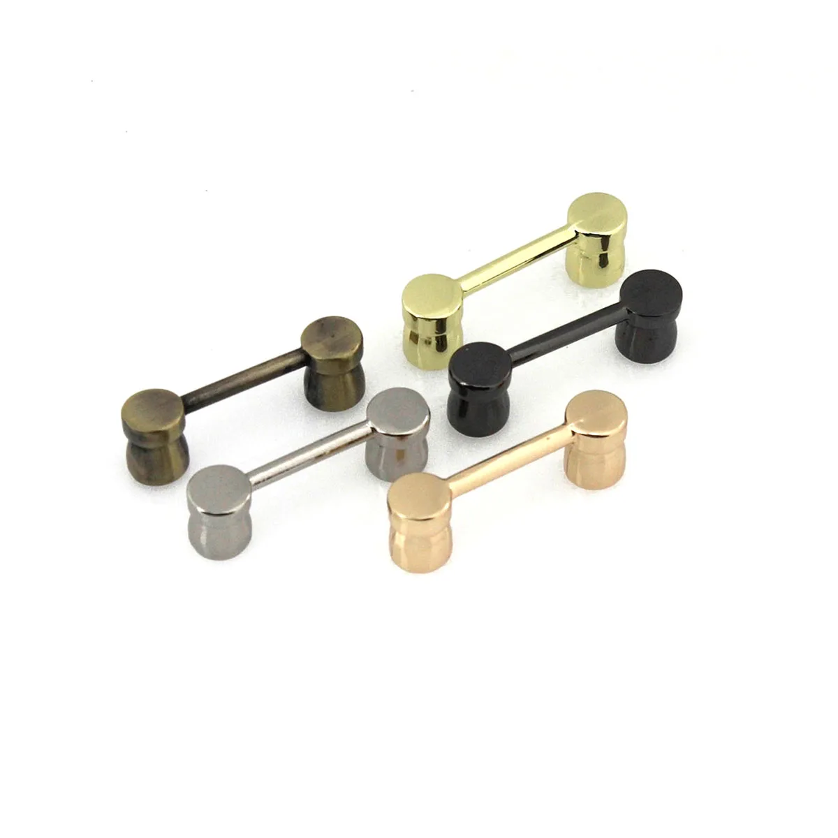 2pcs Zinc Alloy Fashion Bag Arch Bridge Handbag Side New Style Buckle Clips for DIY Bags Belts Strap Leather Crafts Hardware