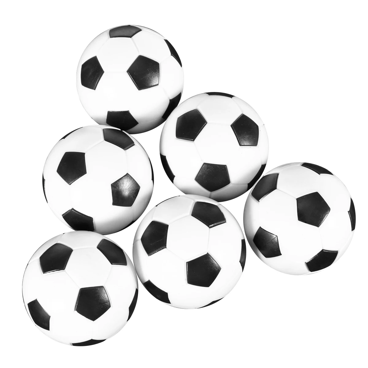 

12 Pcs Foosball Accessories 10 Balls Soccer Tables 32mm Game for Children Equipment Shine