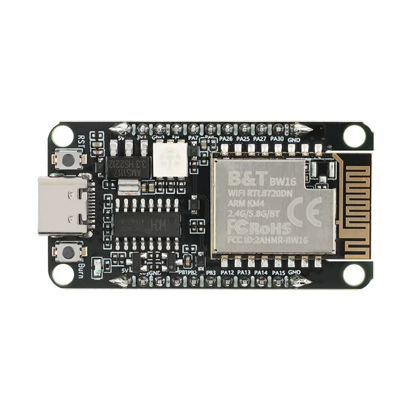 1 SZT. Dwuzakresowy moduł WiFi + Bluetooth 5.0 o niskim poborze mocy, oparty na układzie RTL8720DN, zestaw BW16/ płytka rozwojowa, nowy, dostępny od ręki. — zdjęcie produktu 3