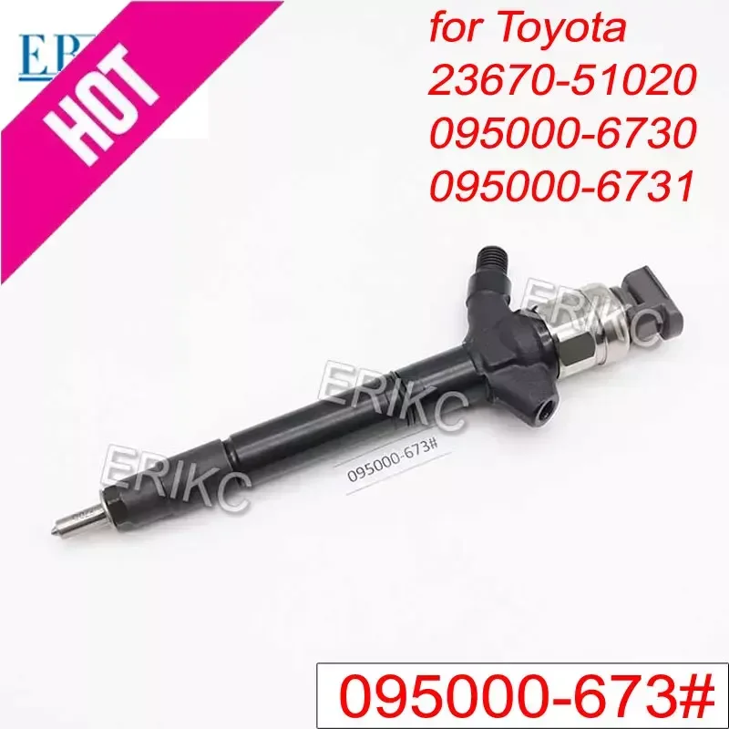 4PC 095000-6731 Diesel Injector Sprayer 095000-6732 095000-6730 Fuel Nozzle for DENSO 23670-51020 TOYOTA LAND CRUISER 200