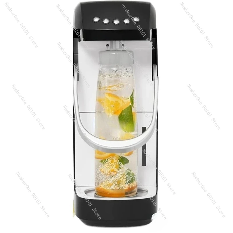 | Black Sparkling Water Maker | No CO2 Tank Needed | Carbonated Water Machine that Uses Fresh