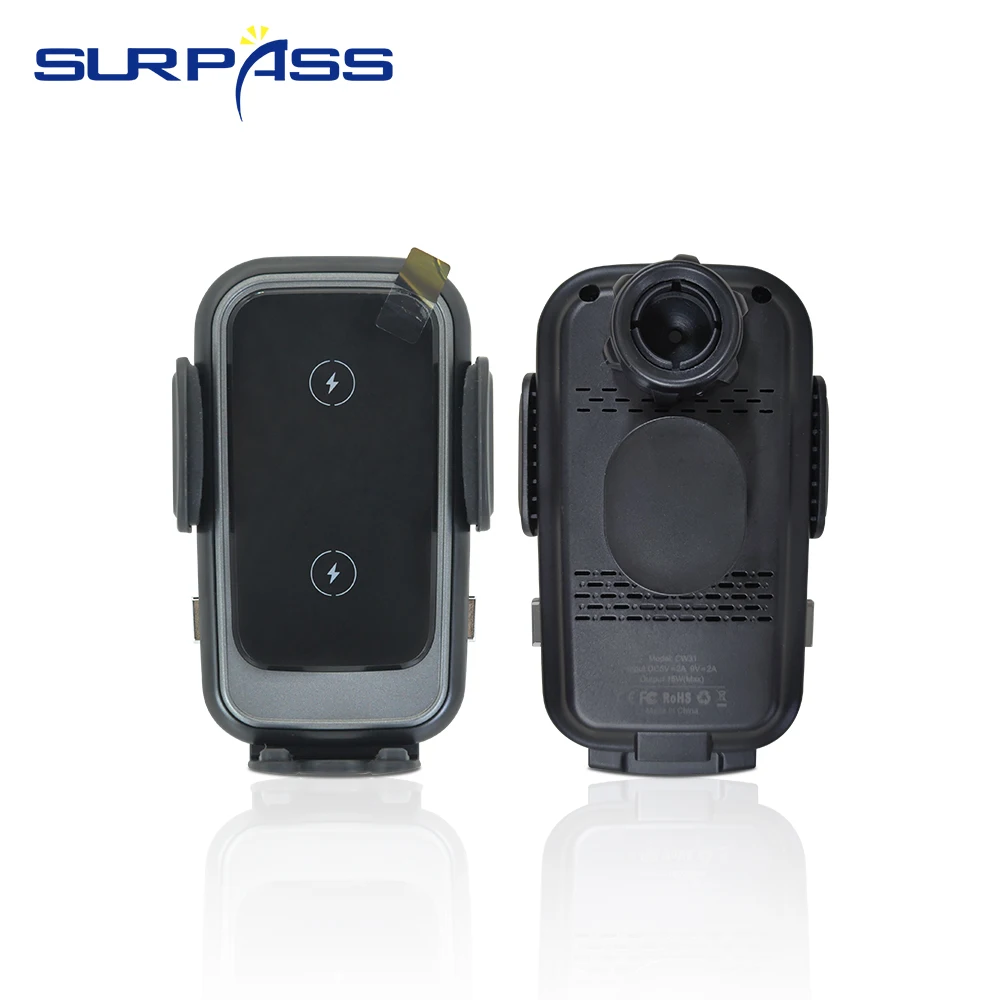 surpss-磁気式-15w-車載ワイヤレス充電器、最大限の急速充電、自動クランプ式携帯電話ホルダー、iphone-samsung-ホルダー