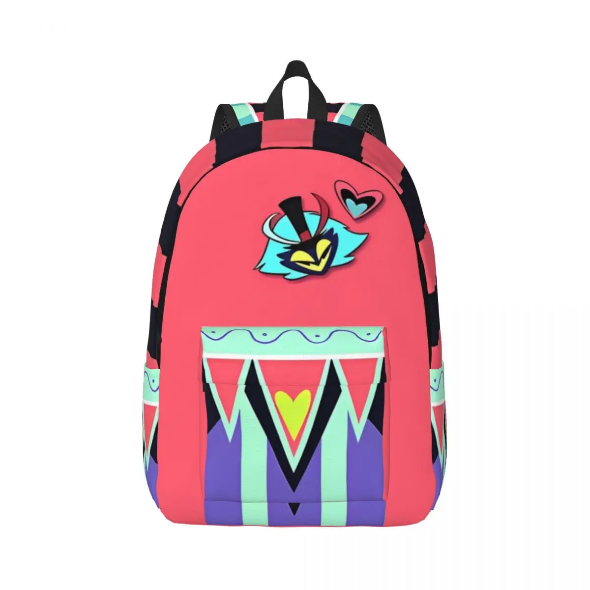 Fashionable and versatile H-Hazbin H-Helluva Boss Fizzarolli backpack, for both men and women, showcasing individual charm