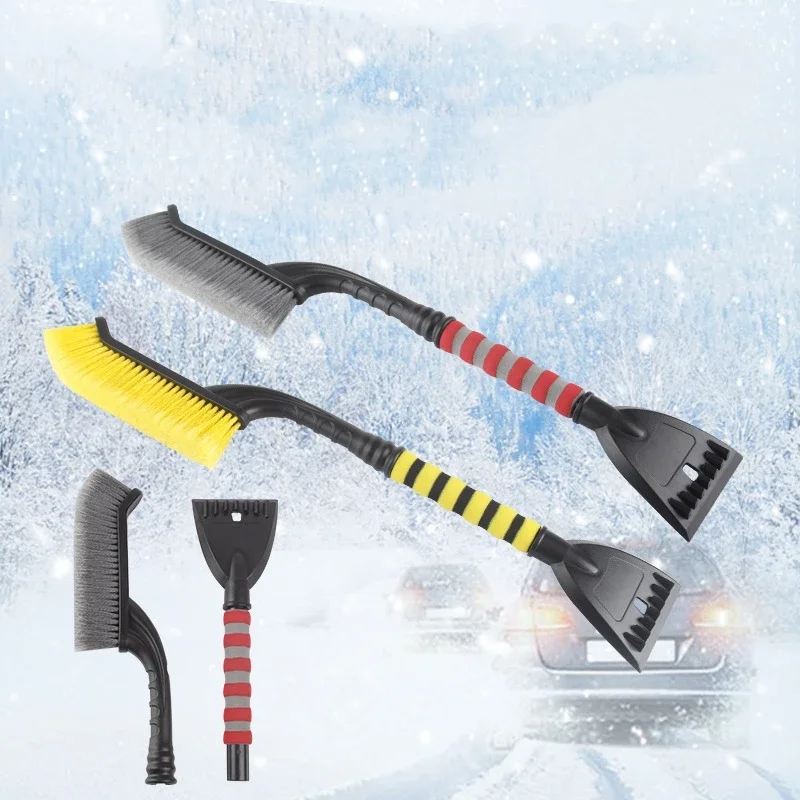 

Universal Car Cleaning Tools Snow Shovel Sweeping Cleaning Brush Detachable Auto Windshield Ice Scraper With Foam Handle 2 In 1