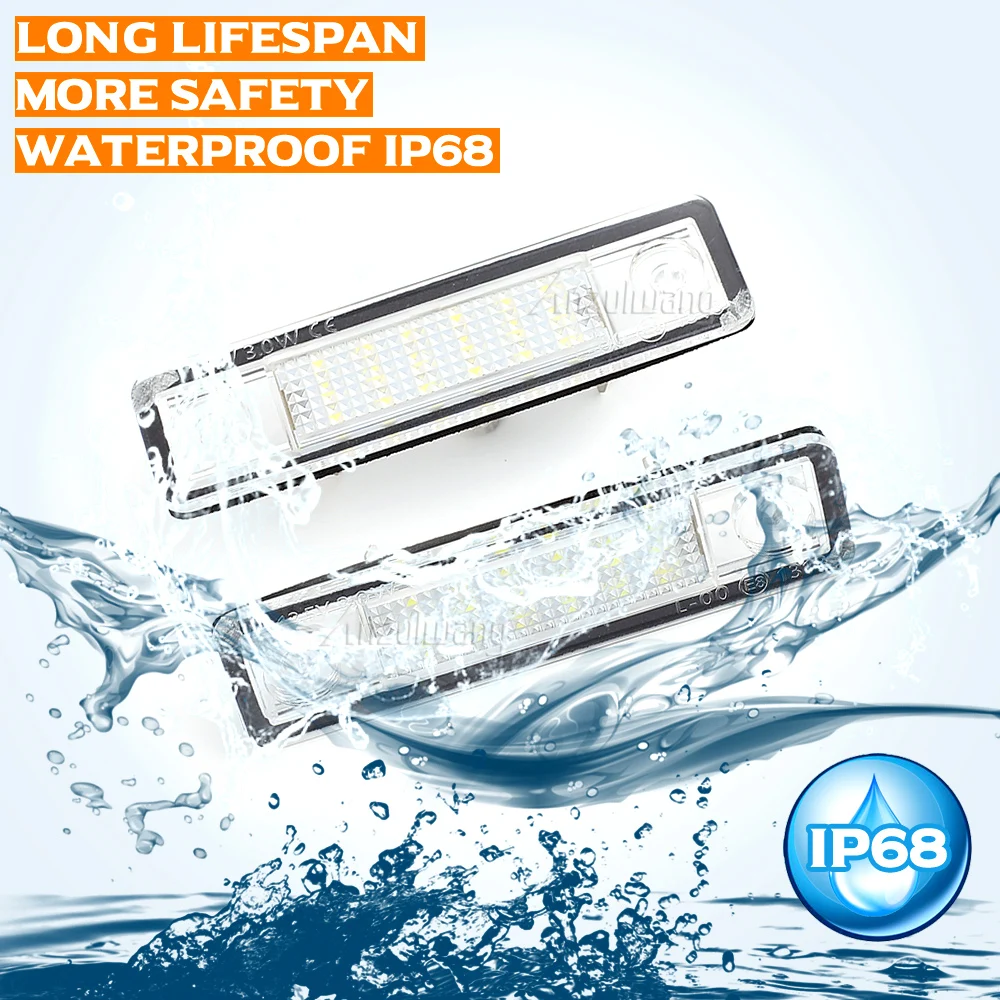 LED لا خطأ Canbus لوحة ترخيص السيارة ضوء رقم السيارات مصباح تحذير لأوبل كورسا فيكترا B أسترا F G أوميغا A B Zafira A Signum