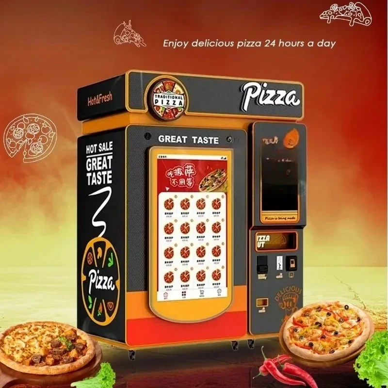 2026 New Hot Fast Food Pizza Vending Machine for Sale Hot-selling Self-Service Full Automatic Pizza Vending Machine Customized
