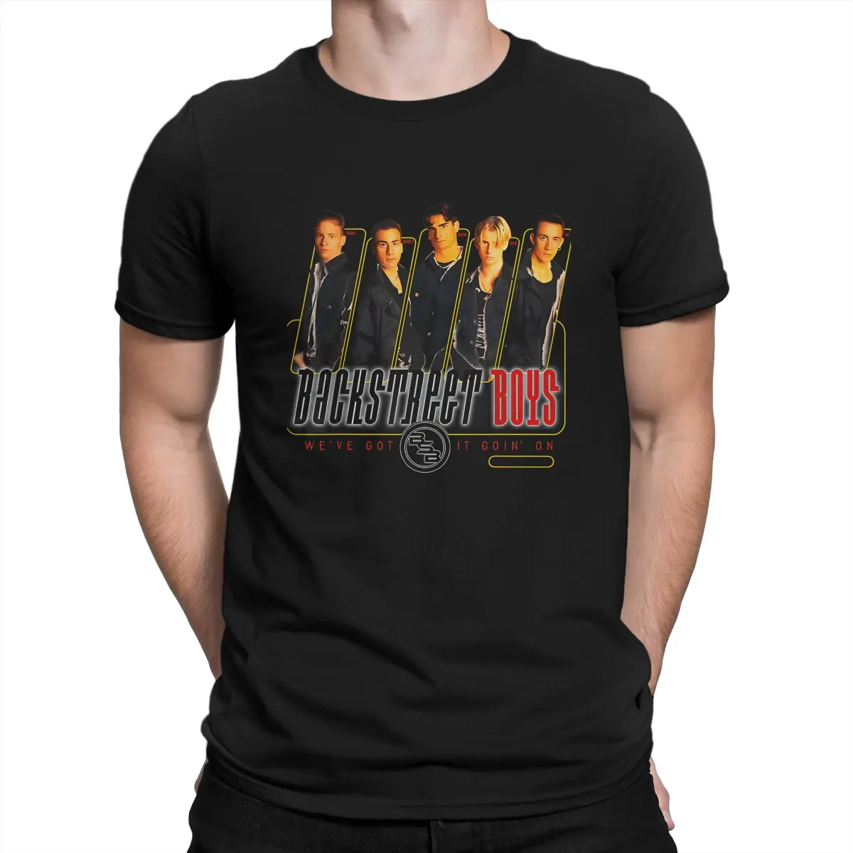 Backstreet Boys Creative TShirt for Men We Round Collar Basic T Shirt Distinctive Birthday Gifts Streetwear