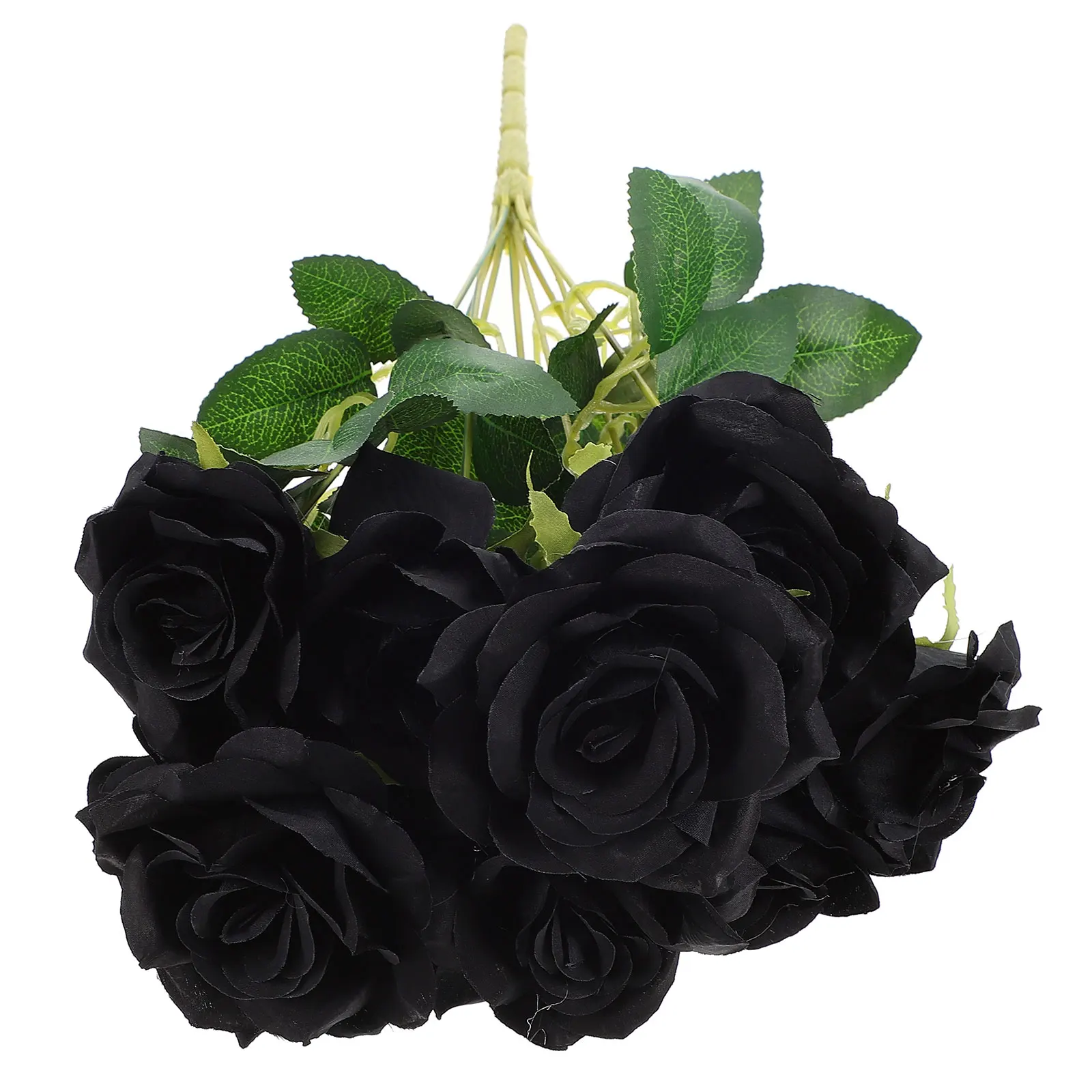 

Black Rose Decoration High-Quality Artificial FlowersFlower Halloween Party Home Decor Ornament Rose Bouquet Simulation