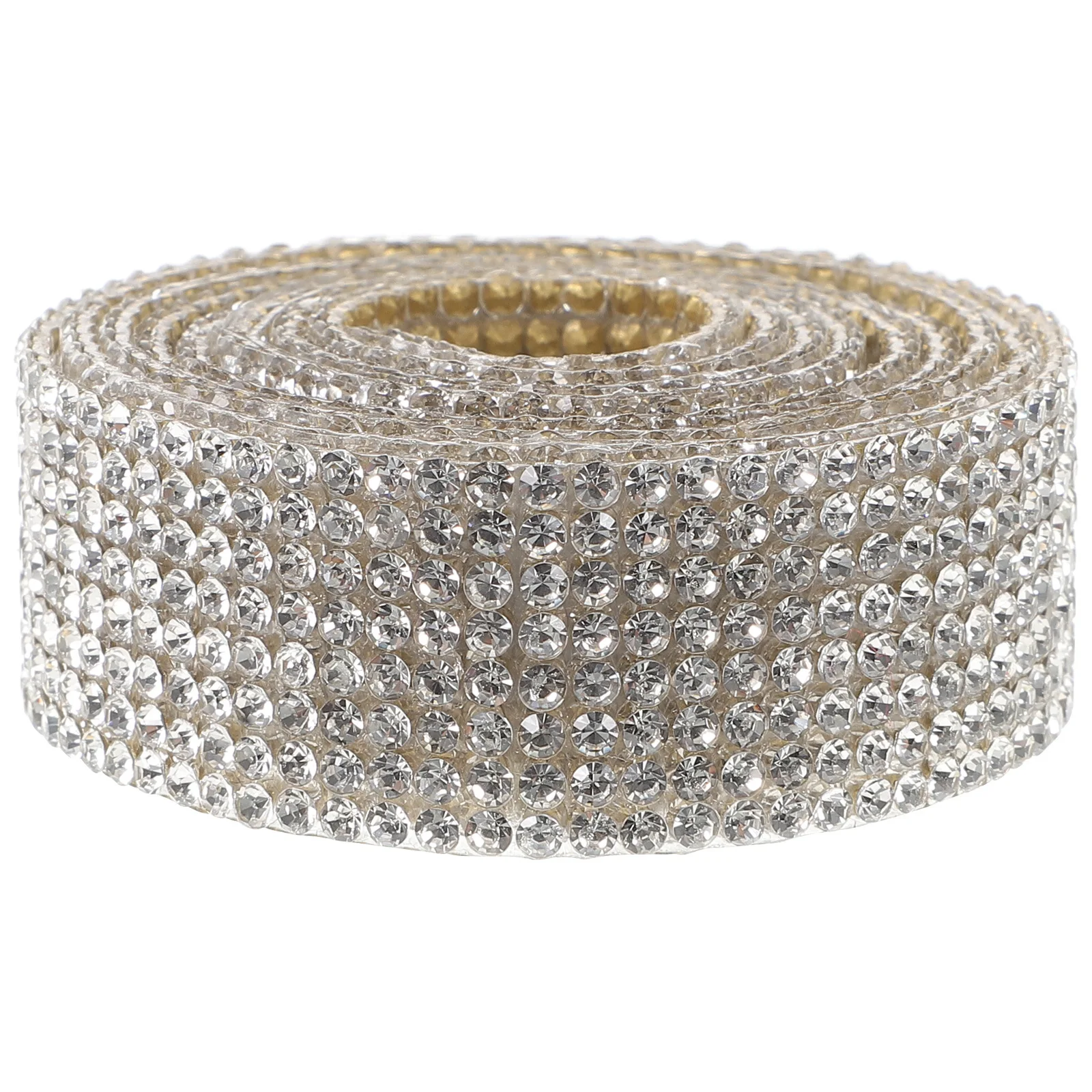 

1 Roll Rhinestone Ribbon Self Adhesive Crystal Strip for Crafts Clothes Decor DIY Costume Bling Rhinestone Roll Decorative Trim