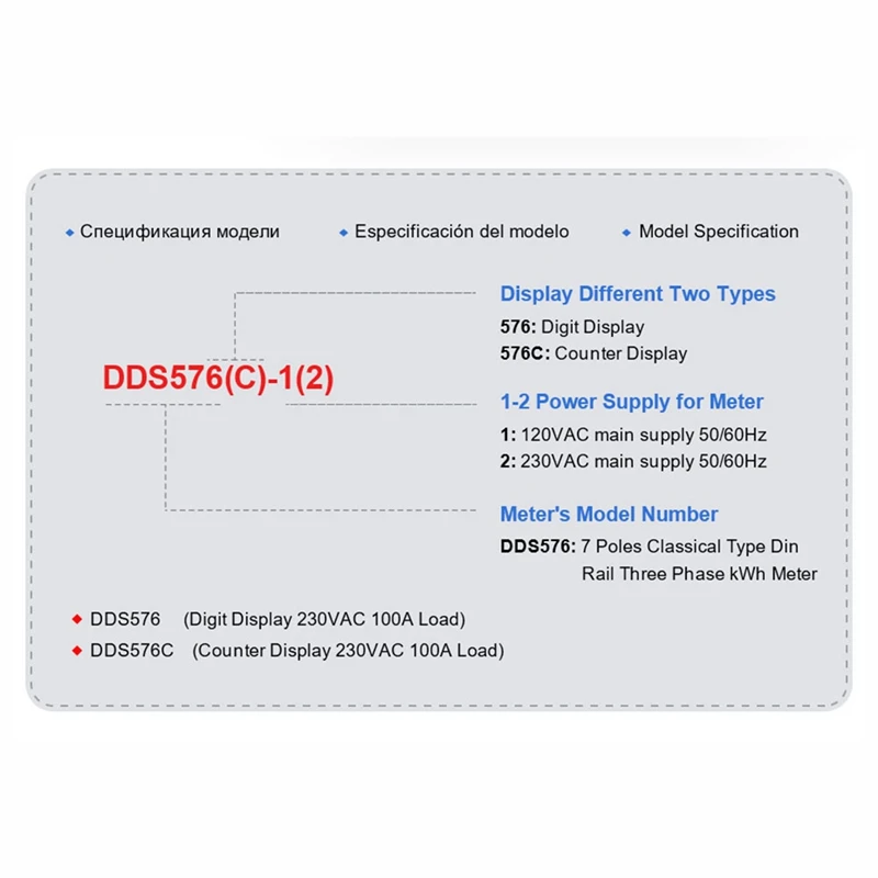 Three Phase 4 Wires Digital Power Electric Electricity Meter Kwh Power Consumption Monitor DIN Rail Mount A