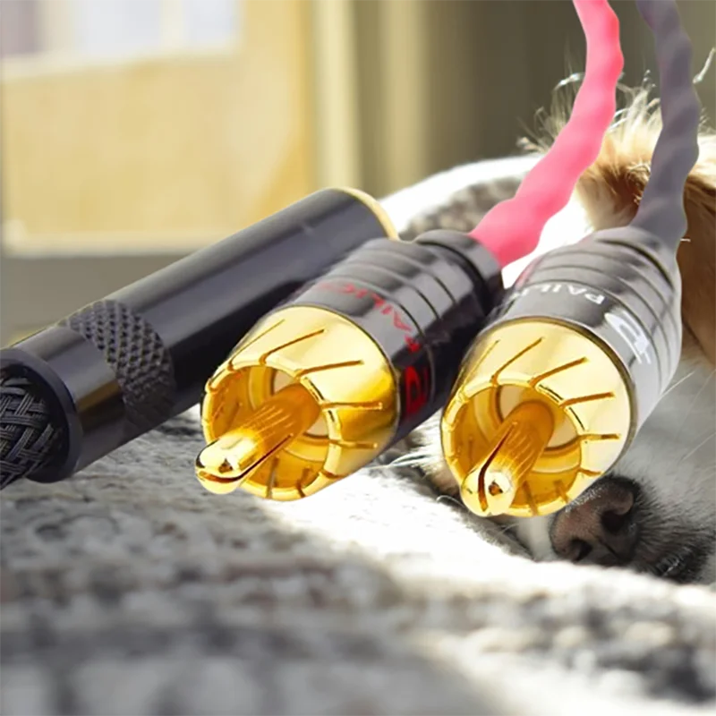 

Кабель Pro Audio Aux-RCA — заглушки из 24-каратного золота и бескислородная медь для систем Hi-Res ​