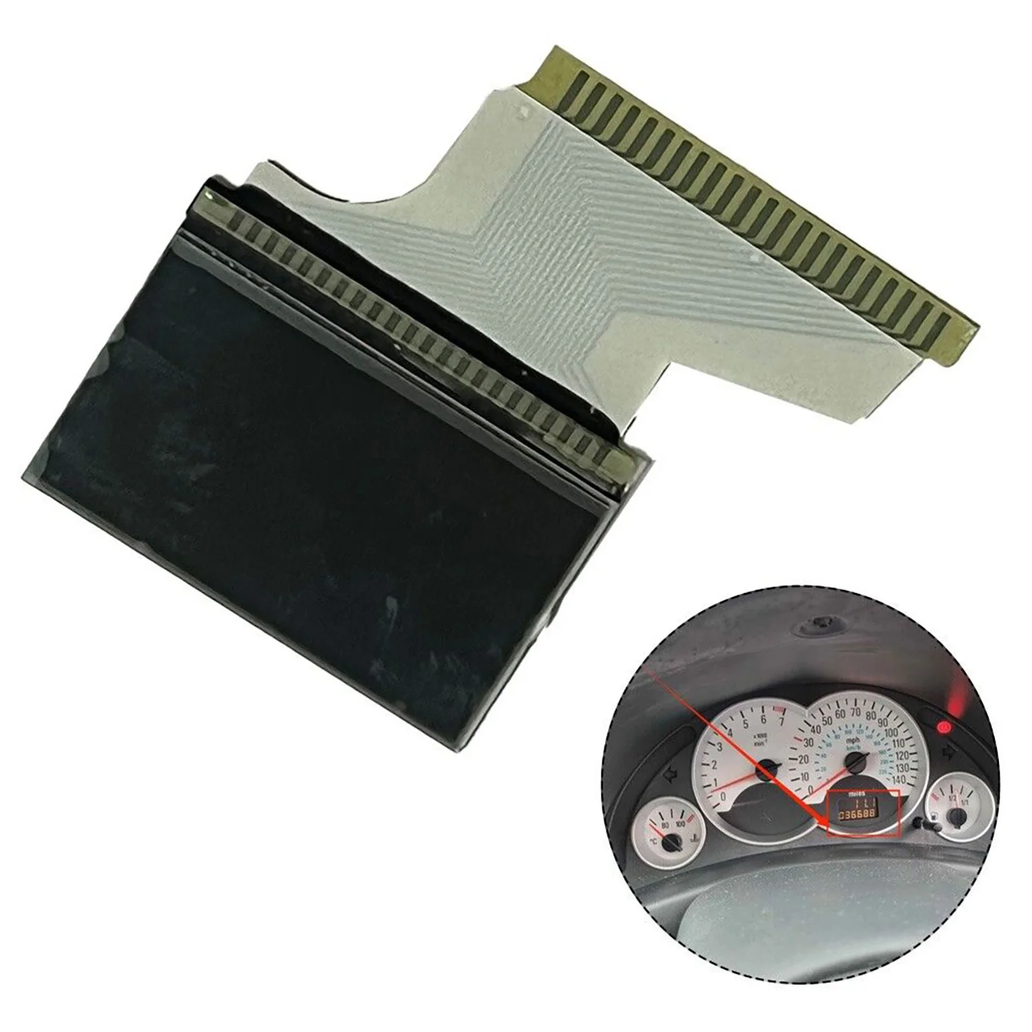 Instrument Cluster Dashboard LCD Display Screen With Ribbon Cable For Opel Combo Corsa Meriva Tigra Vauxhall Odometer Repair