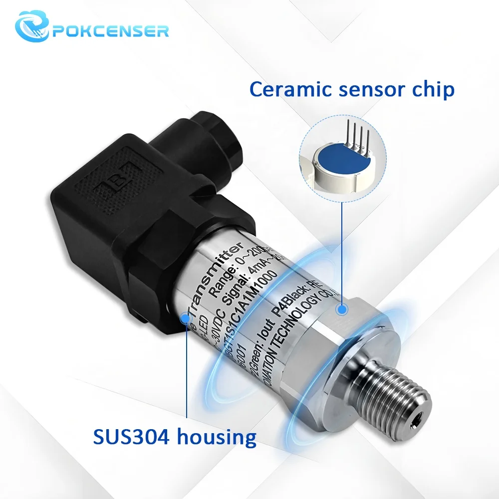 Trasmettitore di pressione del refrigerante con sensore di pressione ceramico standard per aria condizionata 4-20 mA 0-10 V
