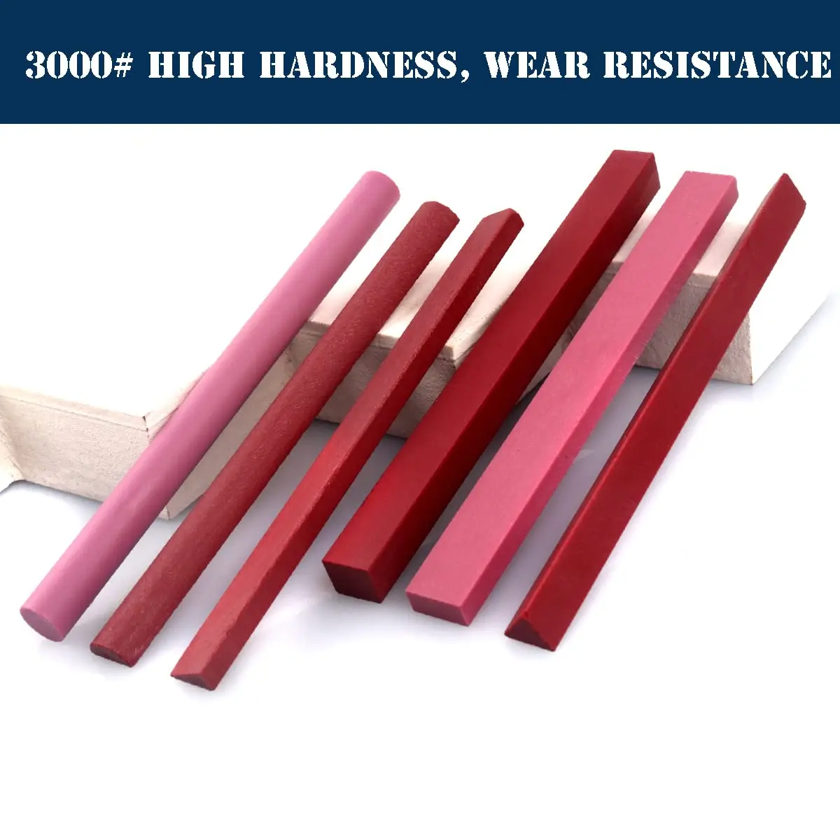 1PC Sharpening Stone 3000# Ruby Whetstone Small Fine Polishing Sharpener Stone for Chisel Gouge Knife Tools Variety of Shapes