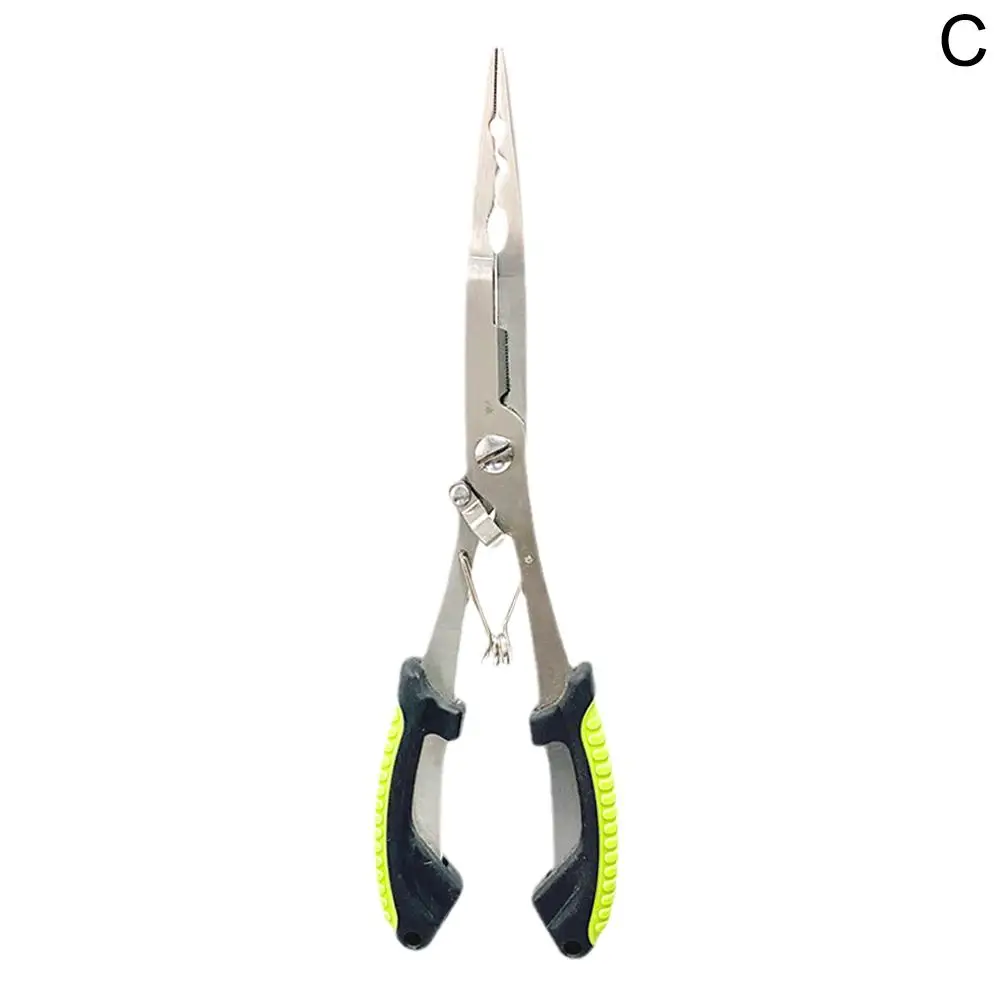 Angeln Zangen Lange Nase Edelstahl Haken Remover Cut Angelschnur Angeln Gebunden Haken Multi-funktionale Angeln Zangen – Detail 12
