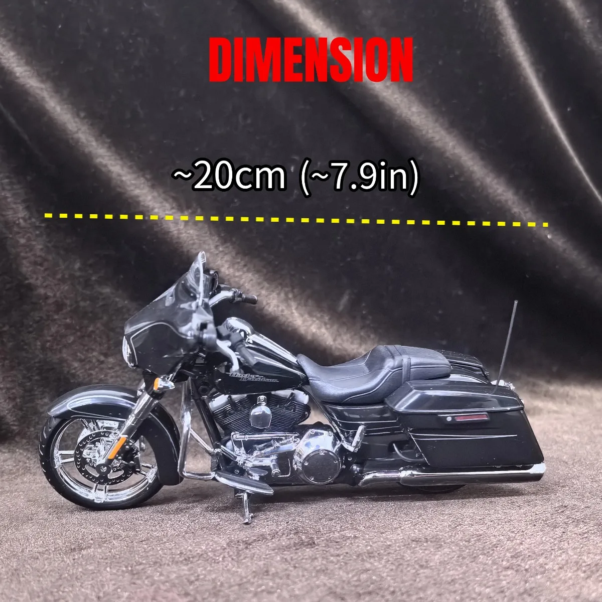 Limitado escala 1:12 HD 2015 Street Glide Mini modelo de motocicleta especial, réplica de vehículo coche figura en miniatura chico juguete de regalo de Navidad