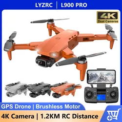 L900 PRO GPS Drone 4K Profesional HD Dual Camera 5G WIFI fotografia aerea aereo Brushless pieghevole Quadcopter RC Dron Toys