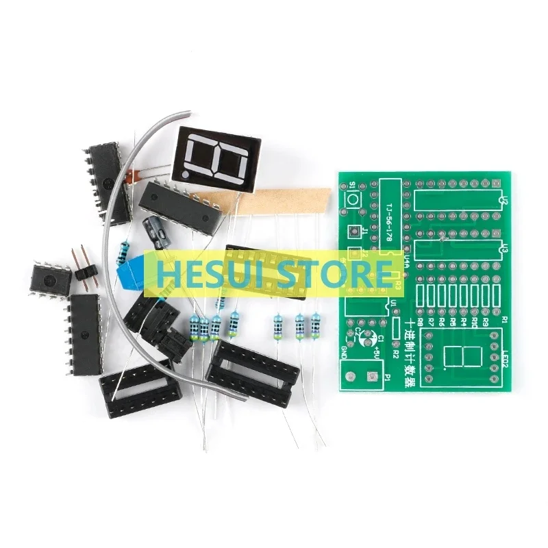 Decimal counter electronic production training kit DIY counter pieces of project teaching