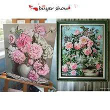 DIY Oil Painting Kit Flowers in Vase #3