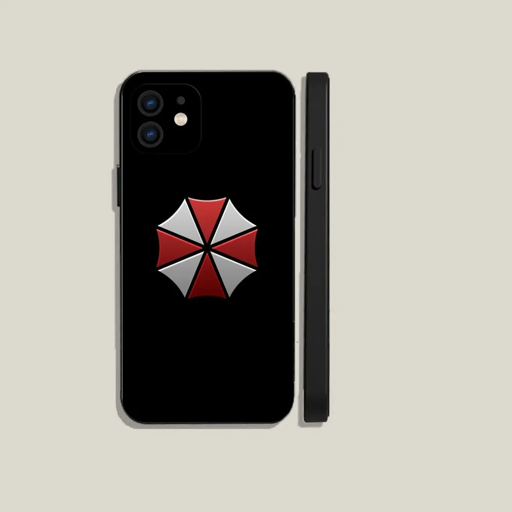 Umbrella Corporation  Phone Case For iPhone 15,14,13,12,11,Plus,Pro Max,XS,X,XR,SE,Mini,8,7 Soft Silicone Black Cover