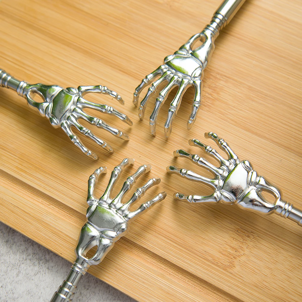 Stainless Steel Back Scratcher Telescopic Scratching Massager Extendable Itch Old Man Happy Health Products Hackle Handicrafts image 4