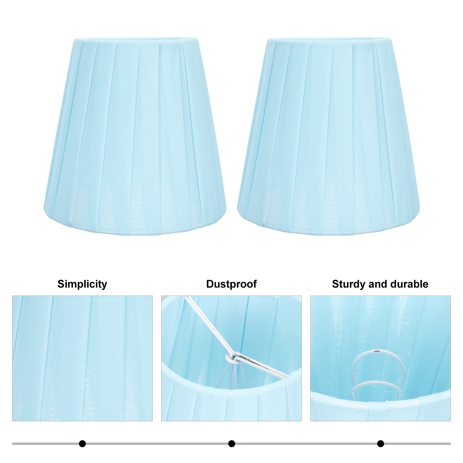

2 Pcs Desk Lamp Shade Accessories Light Fashion Lampshade Ceiling Cover Table for Home