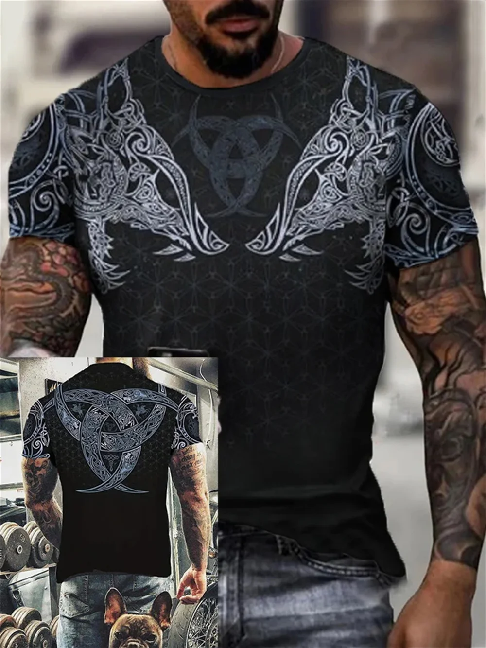 New Street T Shirt For Men Vintage Tshirt Casual Top Tee Retro Men's T-Shirt 3d Print Summer Short Sleeve Daily Men's Clothing