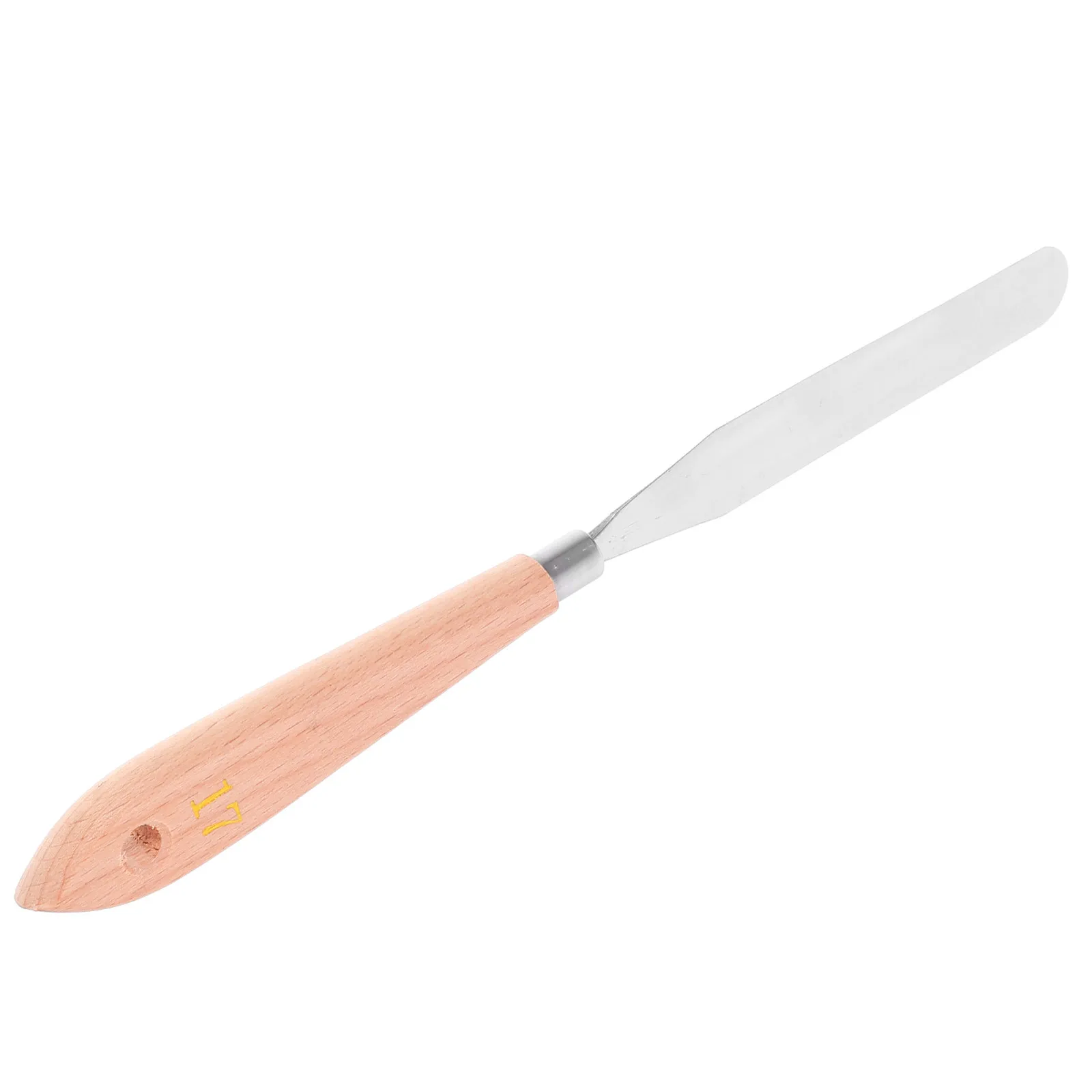 

Шпатель для масляной живописи с деревянной ручкой, ультратонким лезвием, гибкий художественный инструмент для смешивания цветов, нож-шпатель для рисования