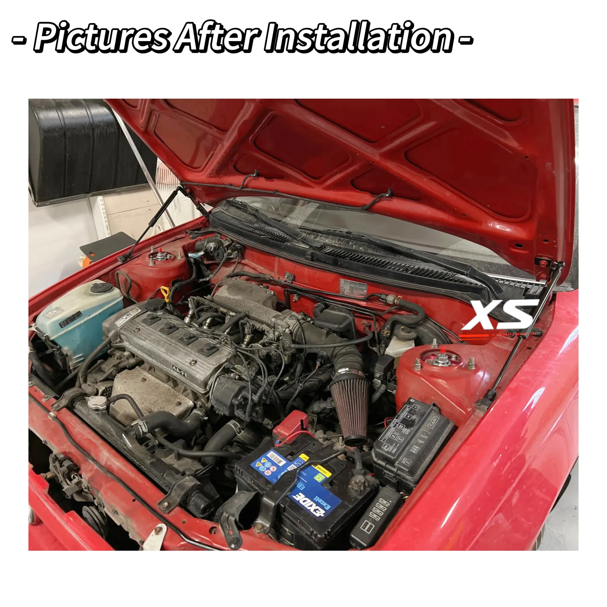 Front Hood Struts For Toyota Corolla E100 AE101 7th 1991-1997 Modify Bonnet Lift Support Shocks Damper Cylinders Piston Rods