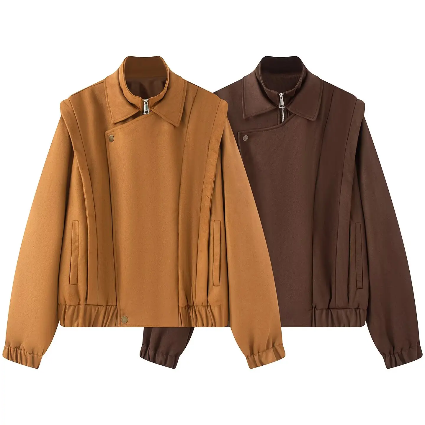 

Новое осеннее поступление, американская винтажная куртка с лацканами, свободный крой, укороченный дизайн