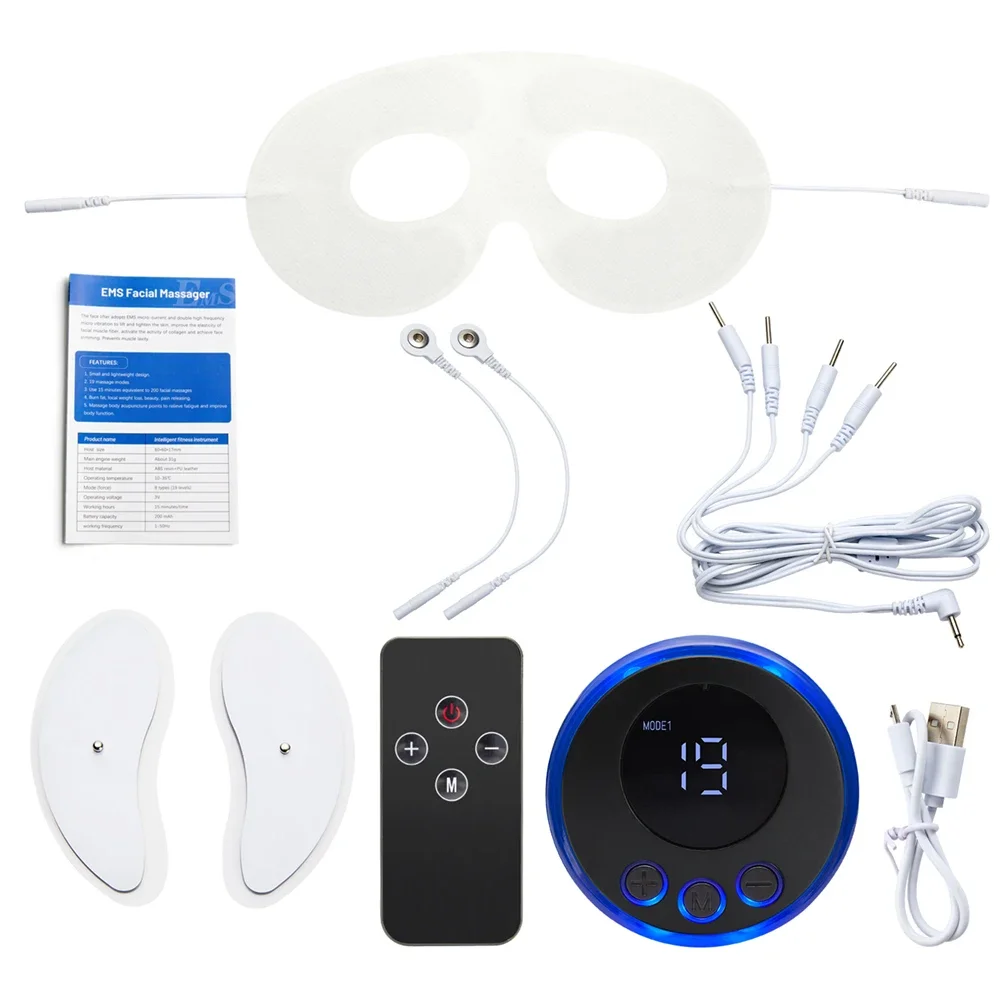مدلك رفع الوجه الحالي محفز العضلات جهاز تجميل الوجه شد الجلد المضادة للتجاعيد العناية بالبشرة الدائرة المظلمة