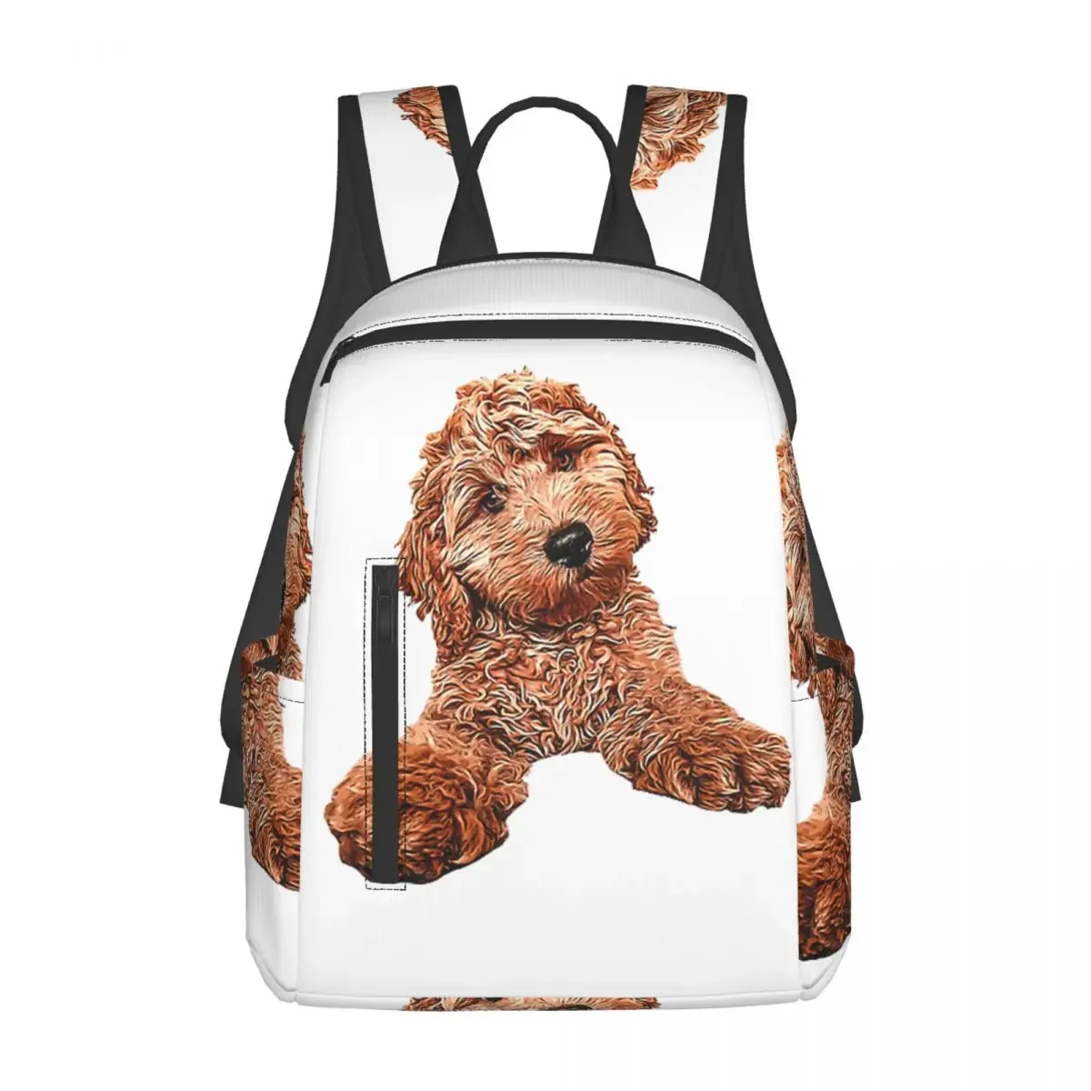 Cavapoo Labradoodle Goldendoodle Poodle Mix Backpack Large Capacity Boys Girls BookBag School Bag Shoulder Bags for Men Women