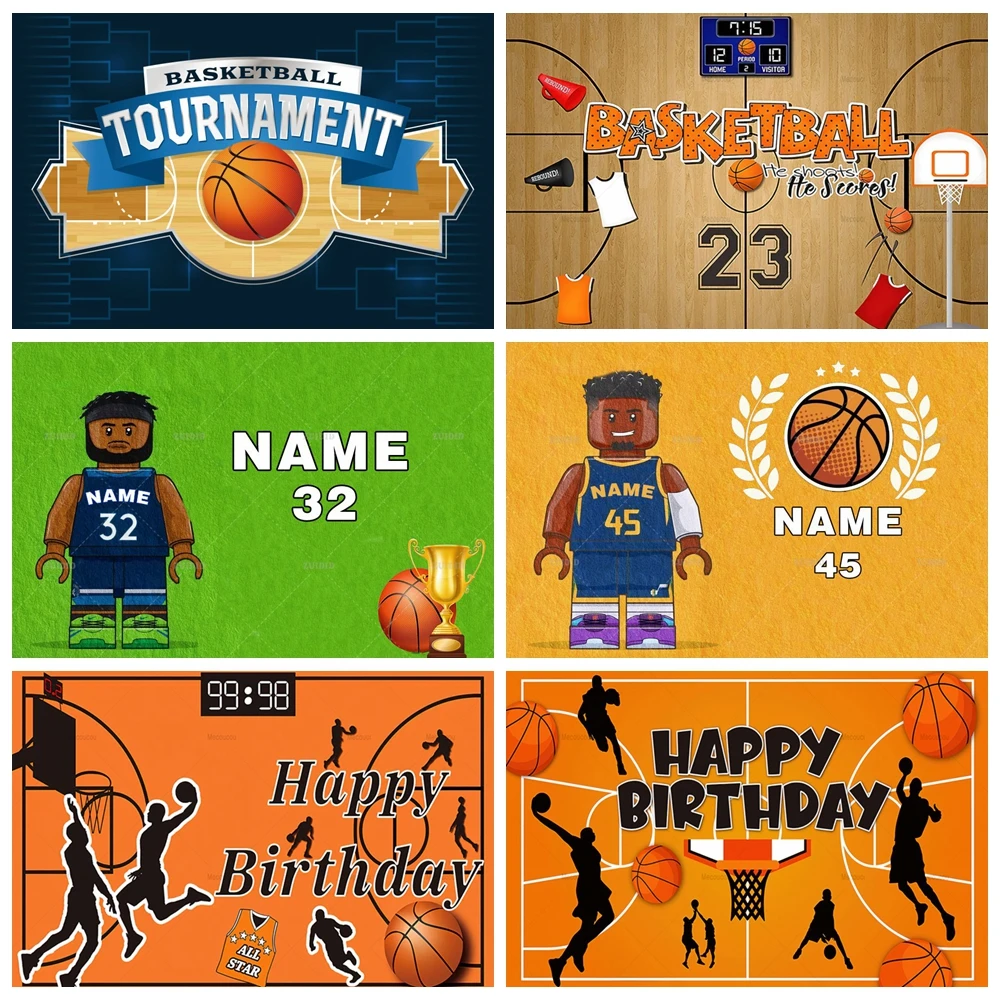 

Customized Basketball Court Stadium Basketball Boy Birthday Party Basketball Theme Background Photography Studio Portrait