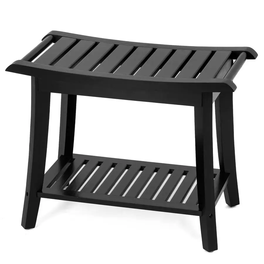 

Shower Bench Inside Shower Stool with Storage Shelf, Spa Bath Chair for Bathroom, Seat or Organizer for Living Room, Bedroom and