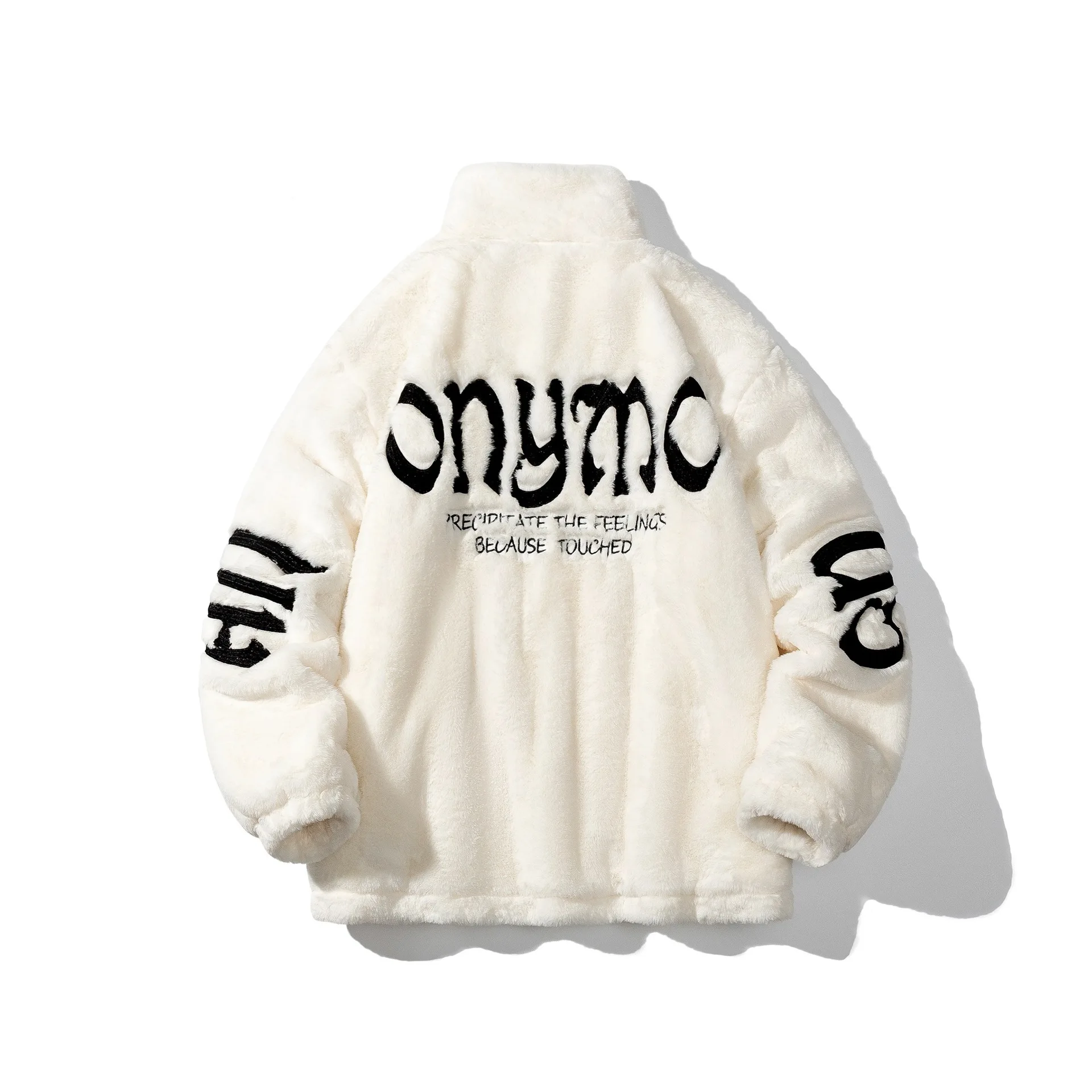 سترة شتوية من فراء الأرنب الصناعي الناعم للرجال والنساء معطف شتوي سميك من القطيفة بتصميم كسول للزوجين ملابس الشارع الشهير