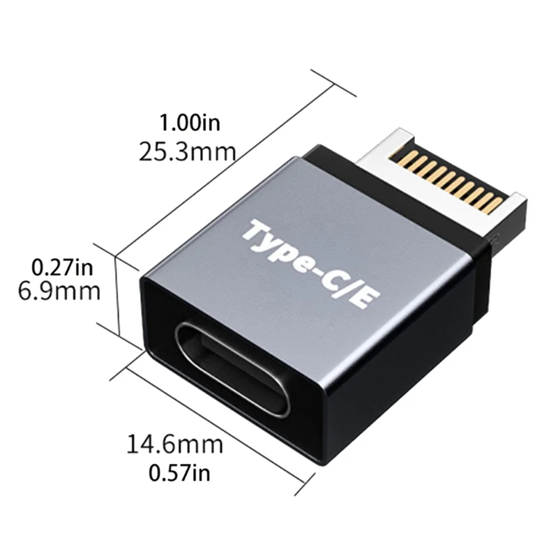 USB 3.1 Type C Male To Type C/E Female Motherboard Expansion Cable Connector Computers Accessories