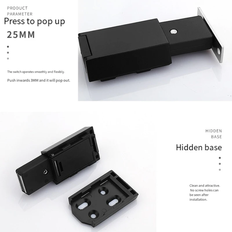 1Pcs Heavy Duty Magnetic Cabinet Door Bouncer Wardrobe Door Stop Drawer Push Closer Latch Catch for Kitchen Cupboard