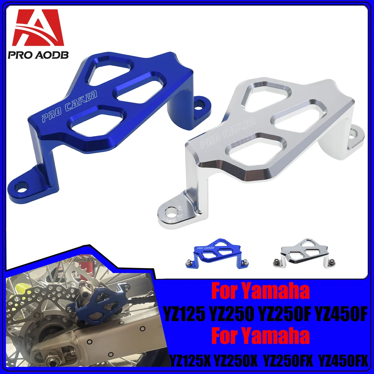 For Yamaha YZ250X YZ250F YZ450F YZ125 YZ250 YZ125X YZ250FX YZ450F MONSTER NEW 2024 CNC Rear Brake Caliper Guard Protector Cover